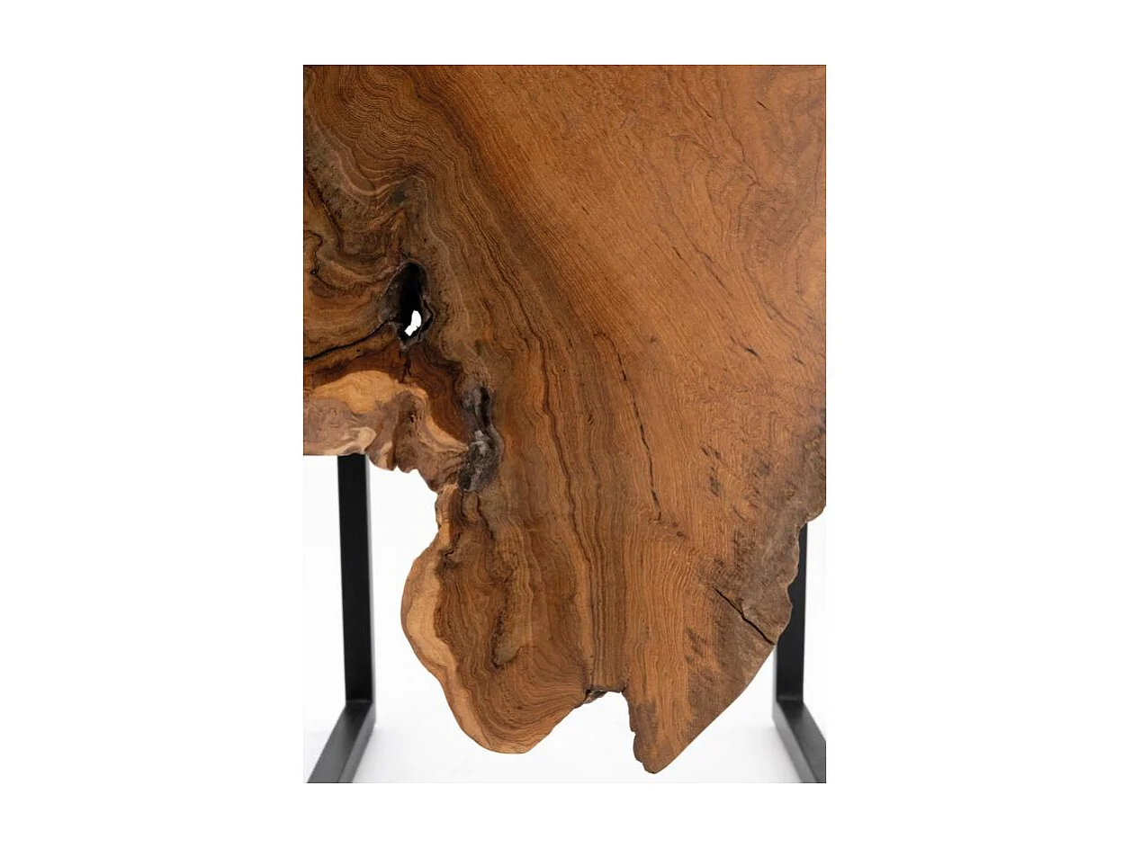 Console en teck et métal - Arden Sellette carrée