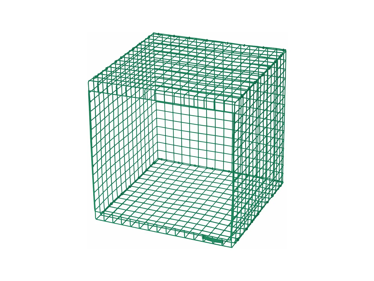 WIRE CUBIC | Table d'appoint en métal vert