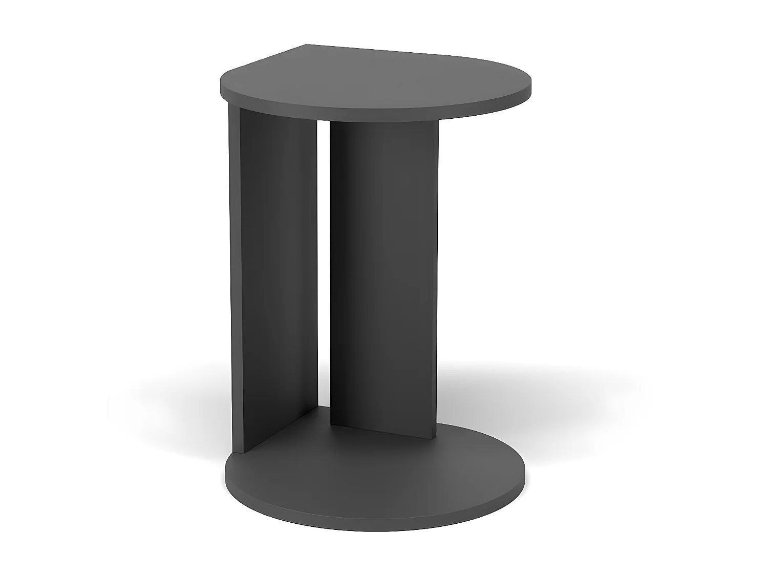 Mesa auxiliar - A62cm x L46cm x P55cm gris grafito -Trébol