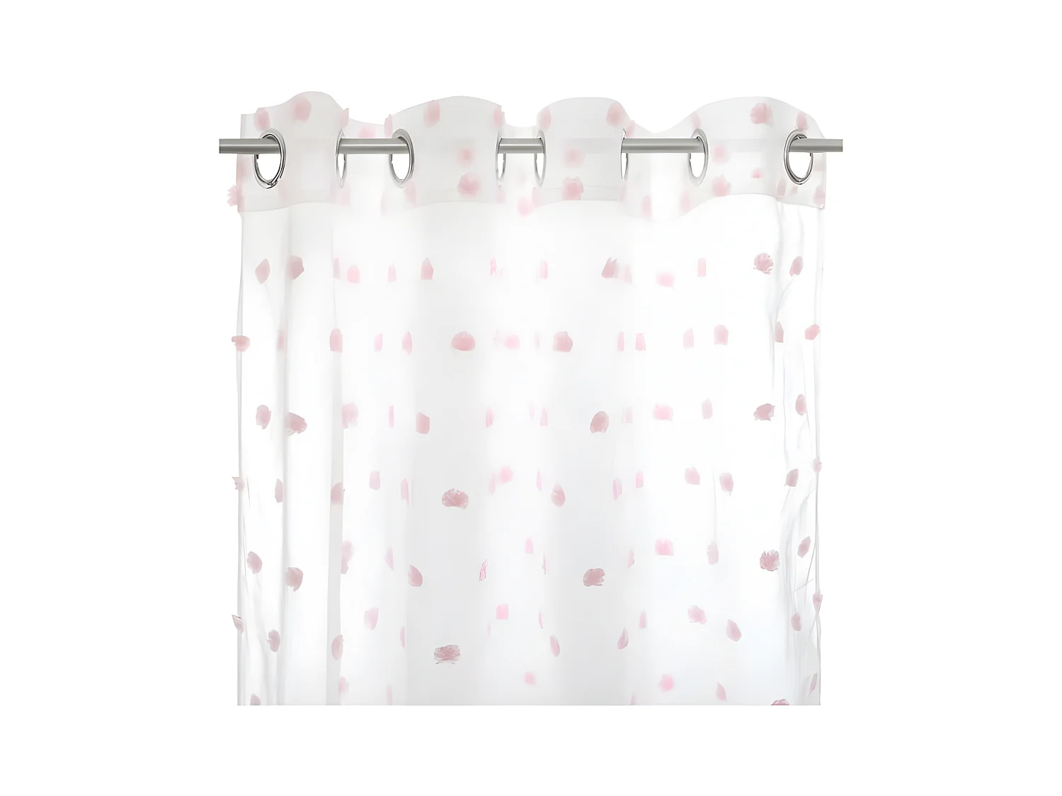 Cortina de poliéster rosa 240x140cm