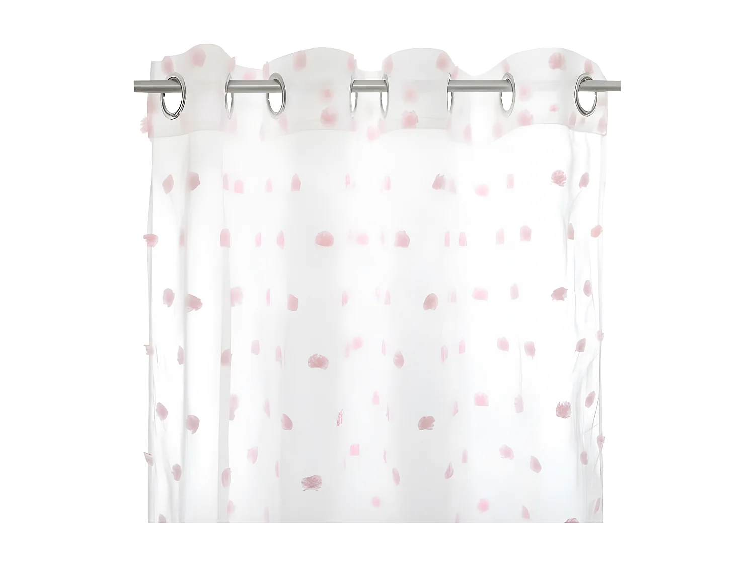 Cortina de poliéster rosa 240x140cm