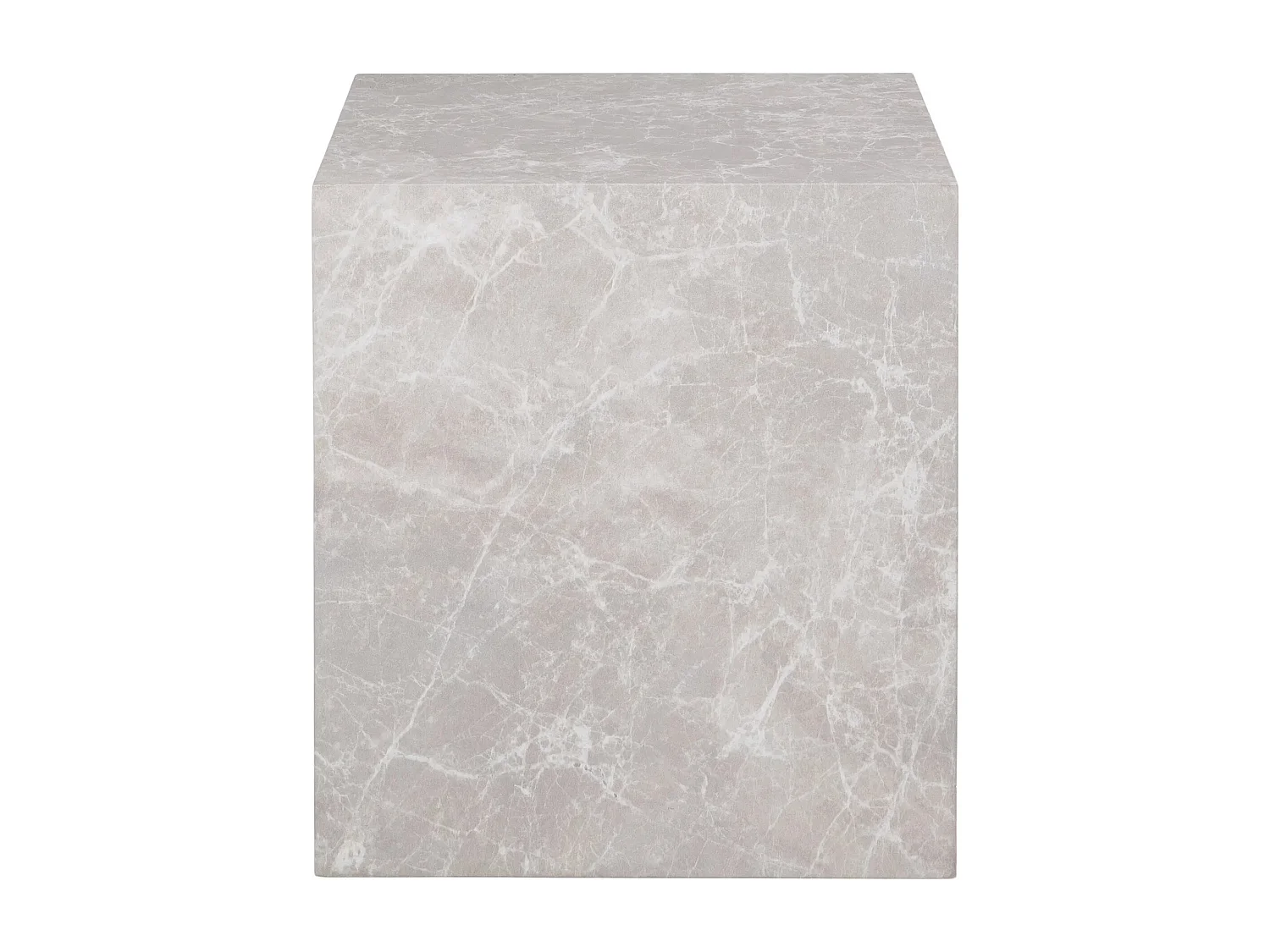 Tables basse carrée PRAGUE – Effet marbre beige