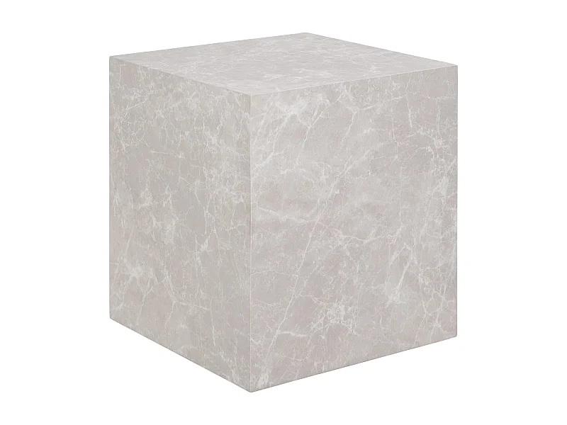 Tables basse carrée PRAGUE – Effet marbre beige