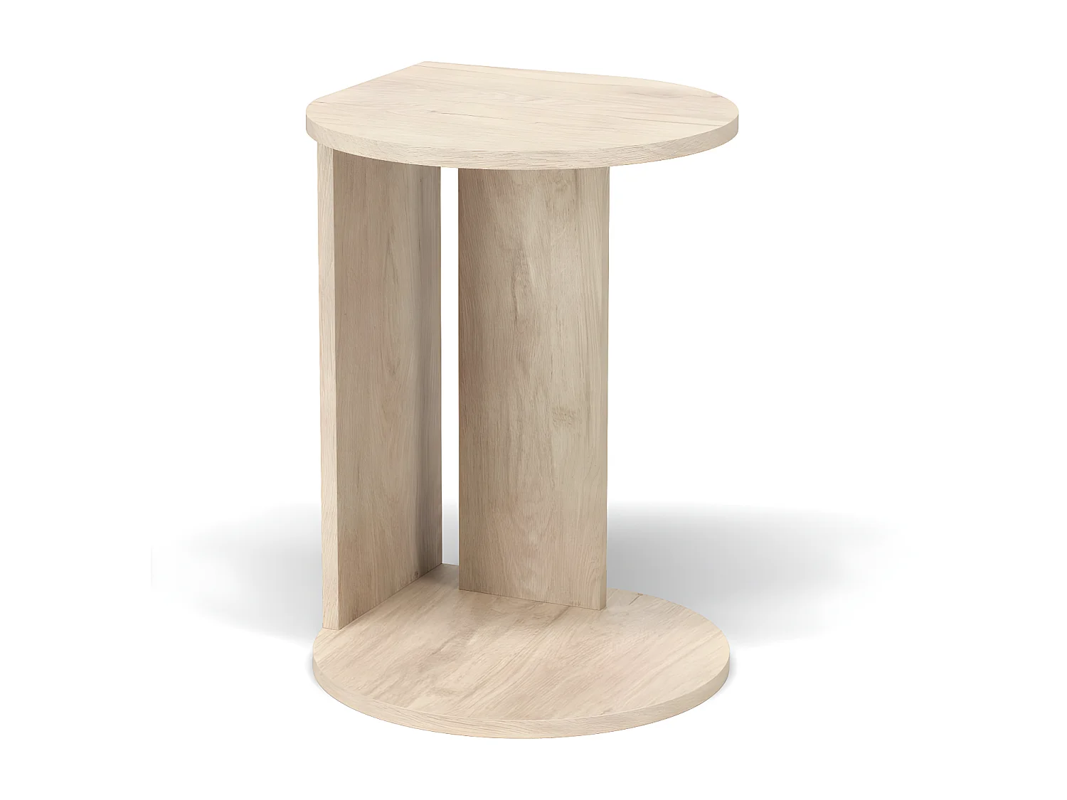 Mesa de apoio - A62cm x L46cm x P55cm carvalho claro -Trébol