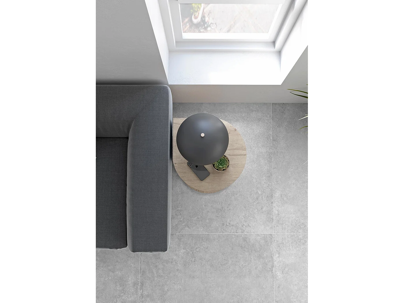 Mesa de apoio - A62cm x L46cm x P55cm carvalho claro -Trébol