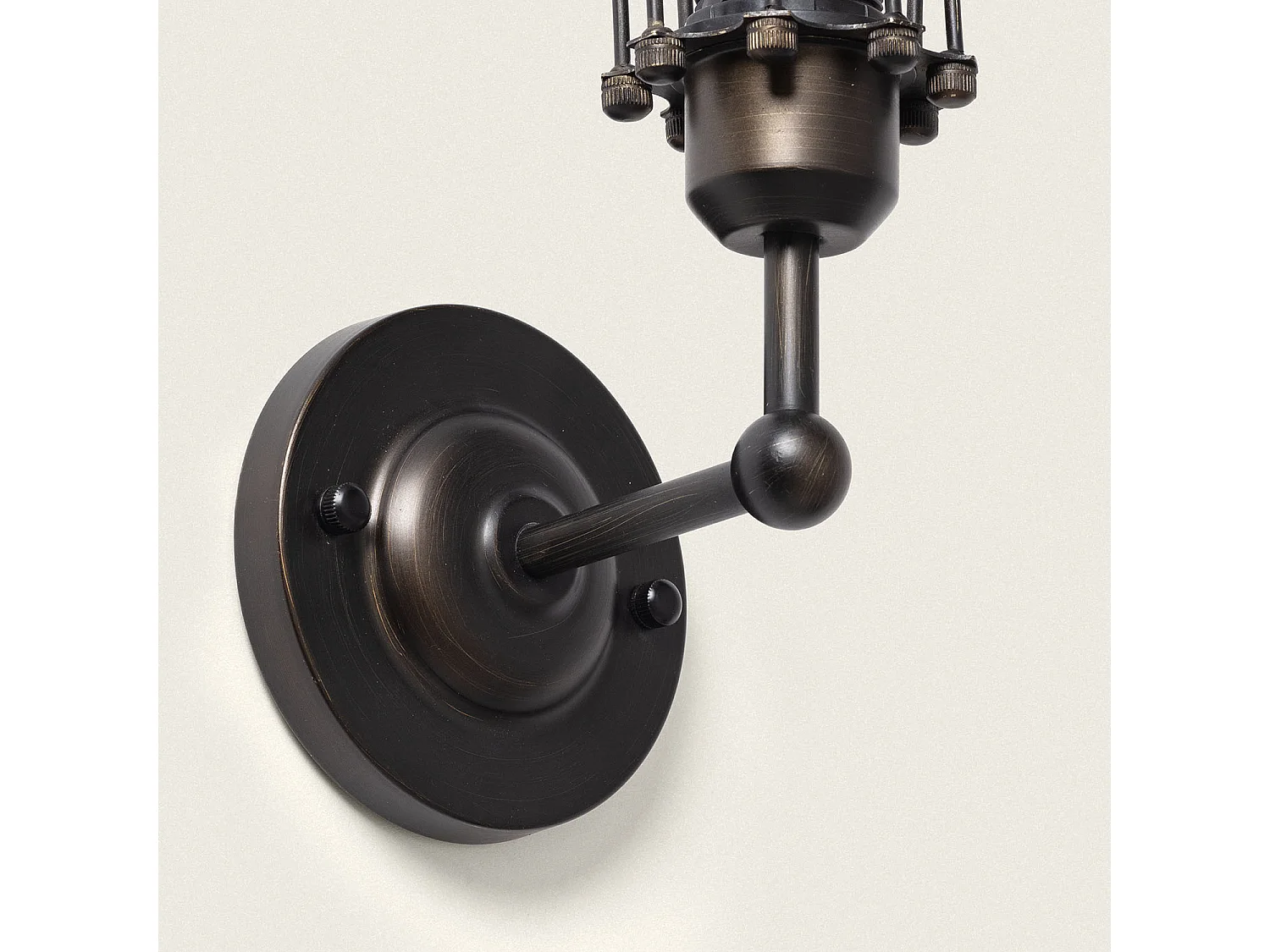 Lámpara de Pared Metal Prisco Negro