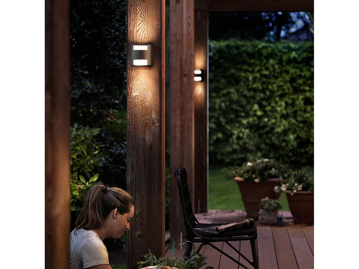 Applique LED Grass 2x4.5W Antracite