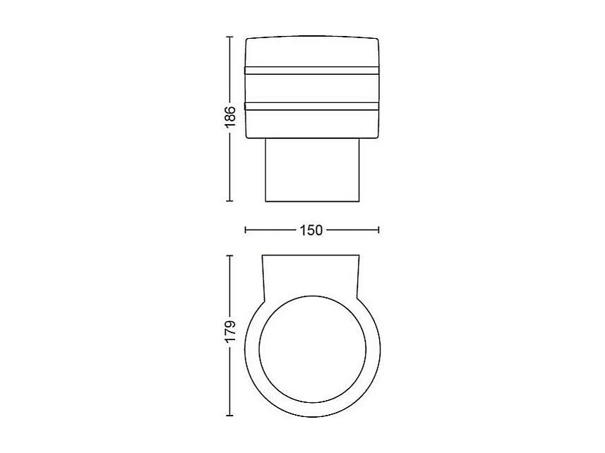 Applique Murale White Tuar 9W  Hue  Blanc Chaud 2700K