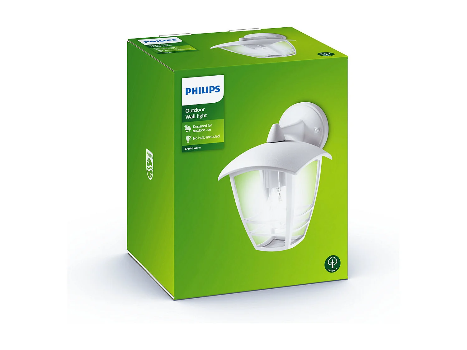 Lampe Murale vers le Bas  Creek  Blanc