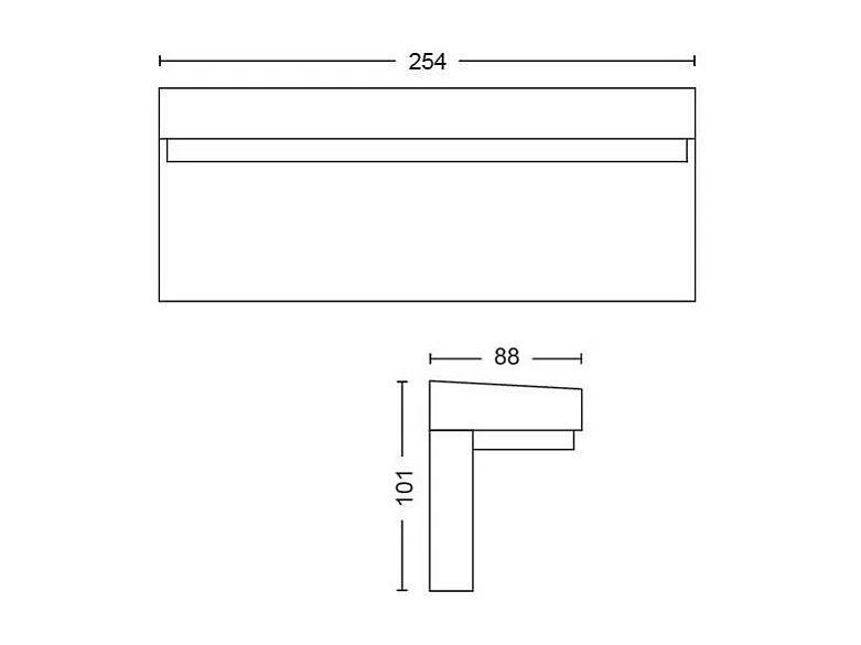 Aplique de Pared Exterior LED White Color 13.5W Hue Nyro