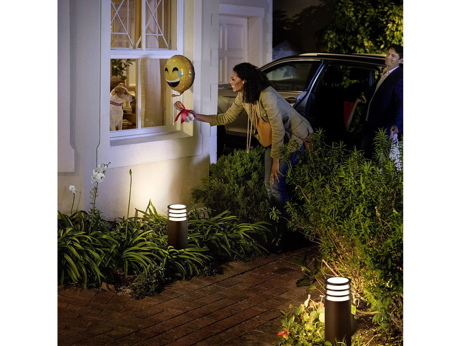 Lampioncino LED White 9W Hue Lucca Mini Bianco Caldo 2700K