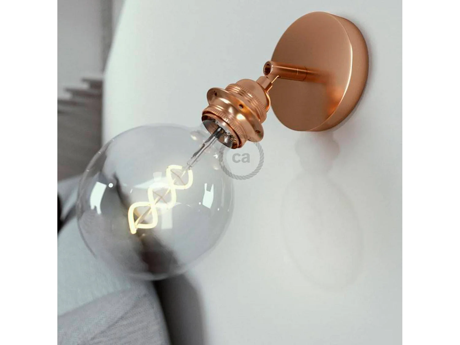 Lampe Murale Creatives-Cable Modèle APM2_ Cuivre