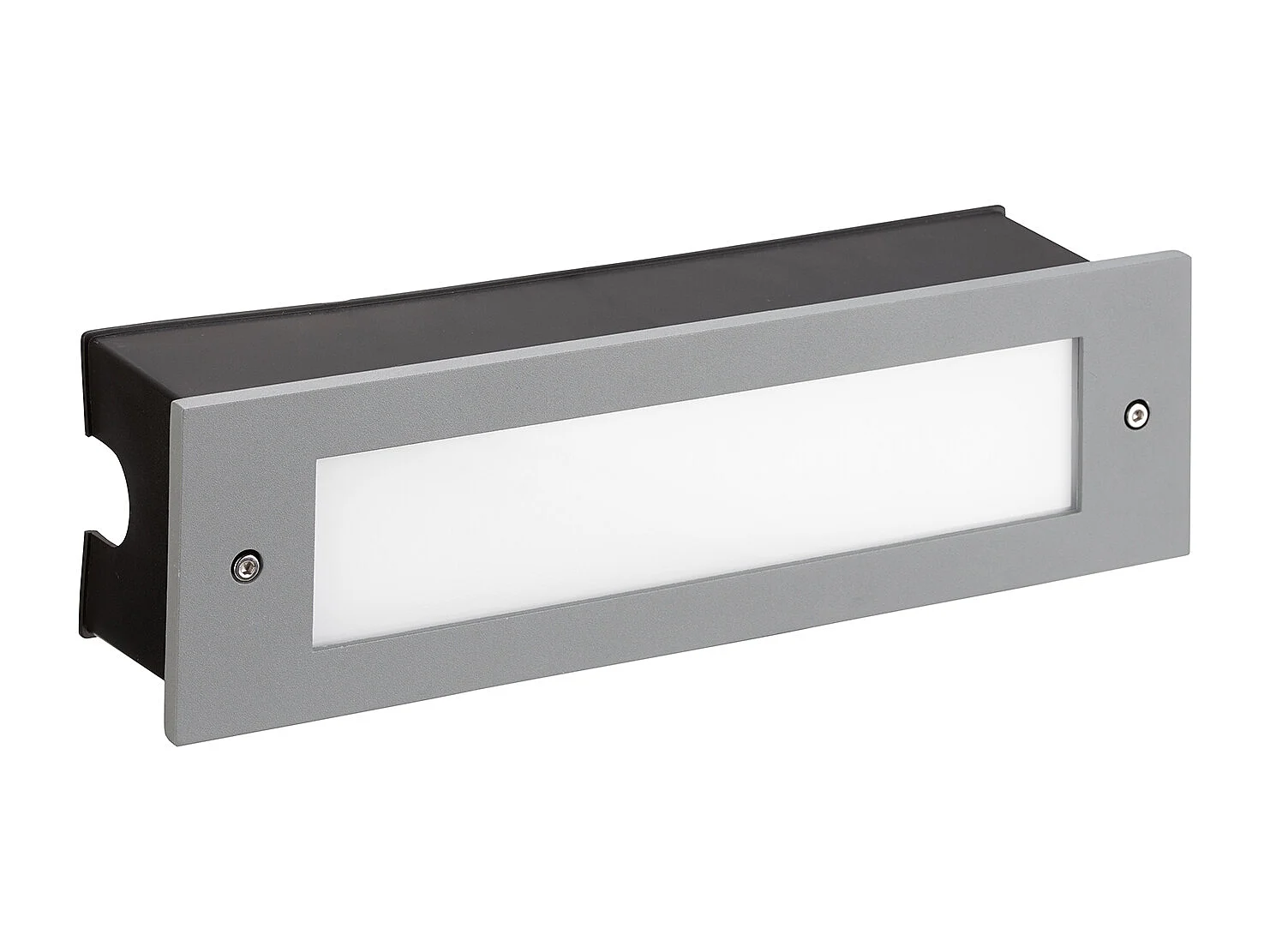Micenas Led Pro Encastré mural pour extérieur pour éclairer frontalement avec une lumière LED blanc neutre couleur gris 4000K