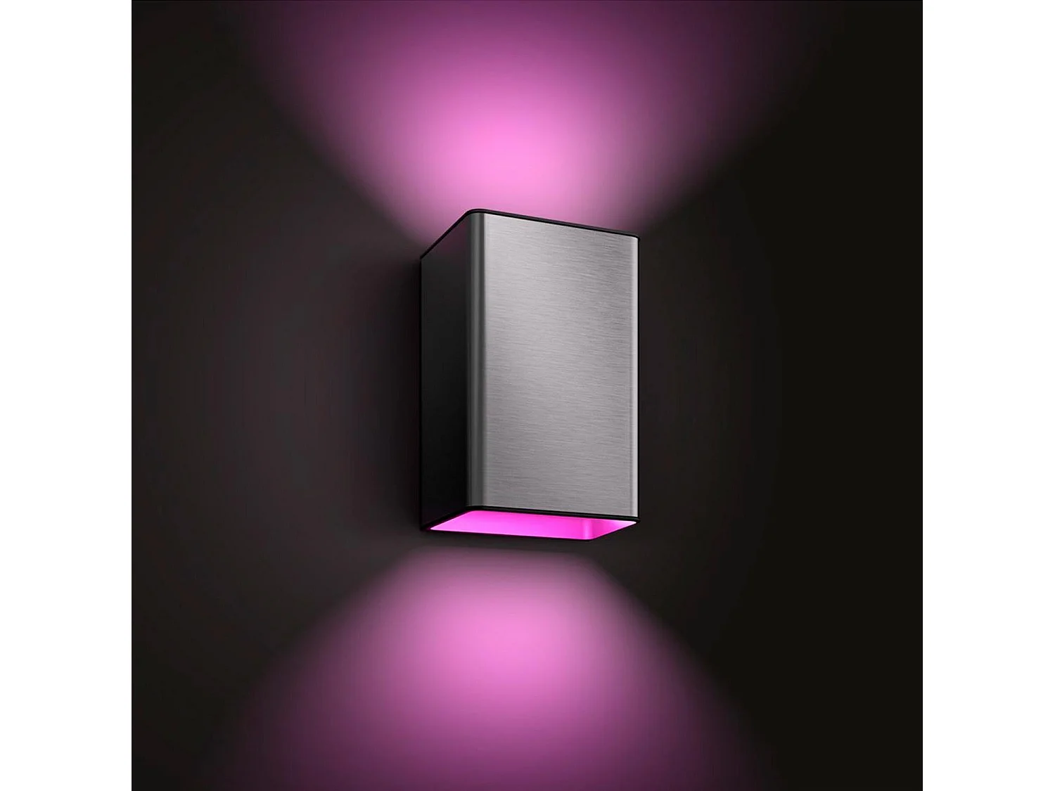 Applique Murale LED Extérieure White Color Resonate Inox 2x8W  Hue  RGBW