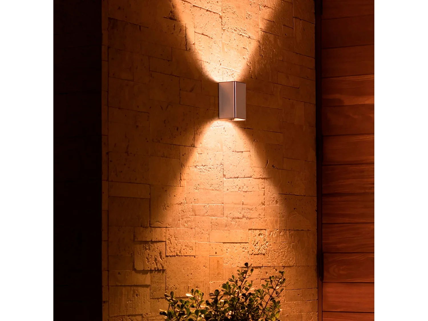 Applique Murale LED Extérieure White Color Resonate Inox 2x8W  Hue  RGBW