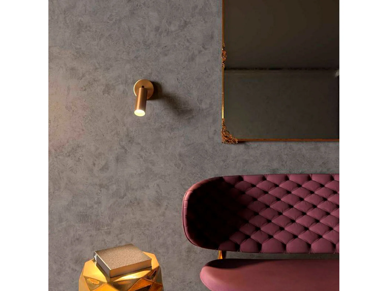 Faretto Orientabile Metallo APM2VBOSPOT CREATIVE-CABLES Ottone Satinato