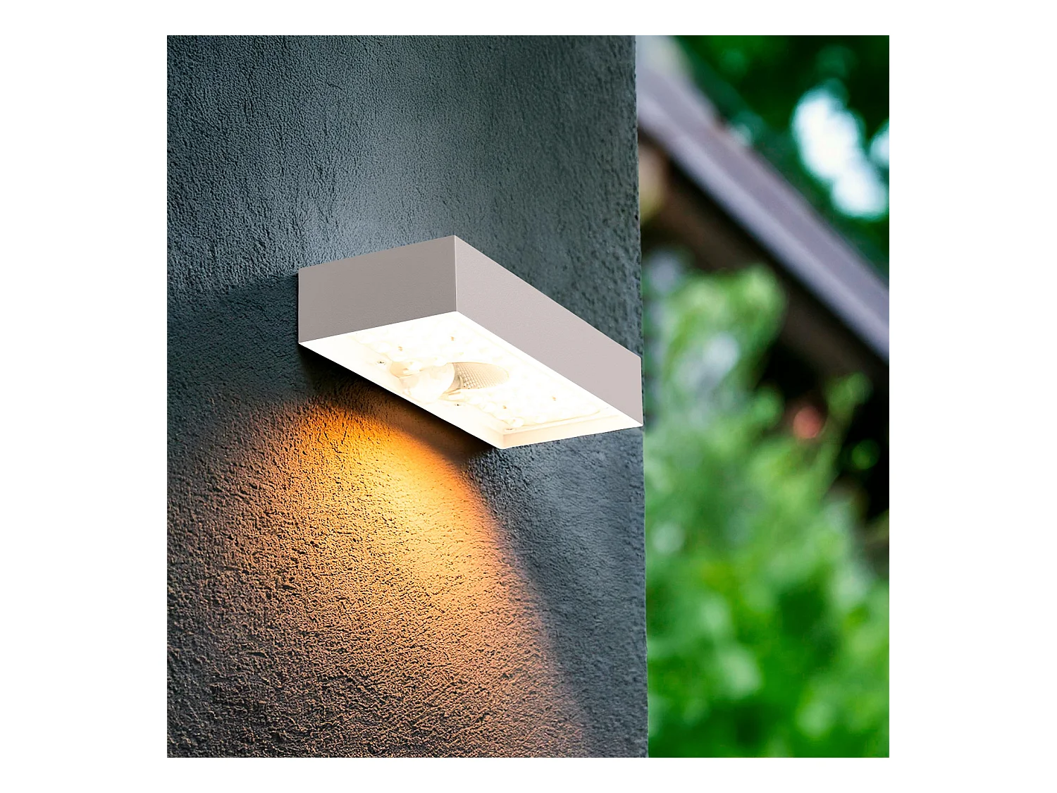 Aplique de Pared Exterior LED 6W Karl Solar Blanco 3000K Blanco Cálido