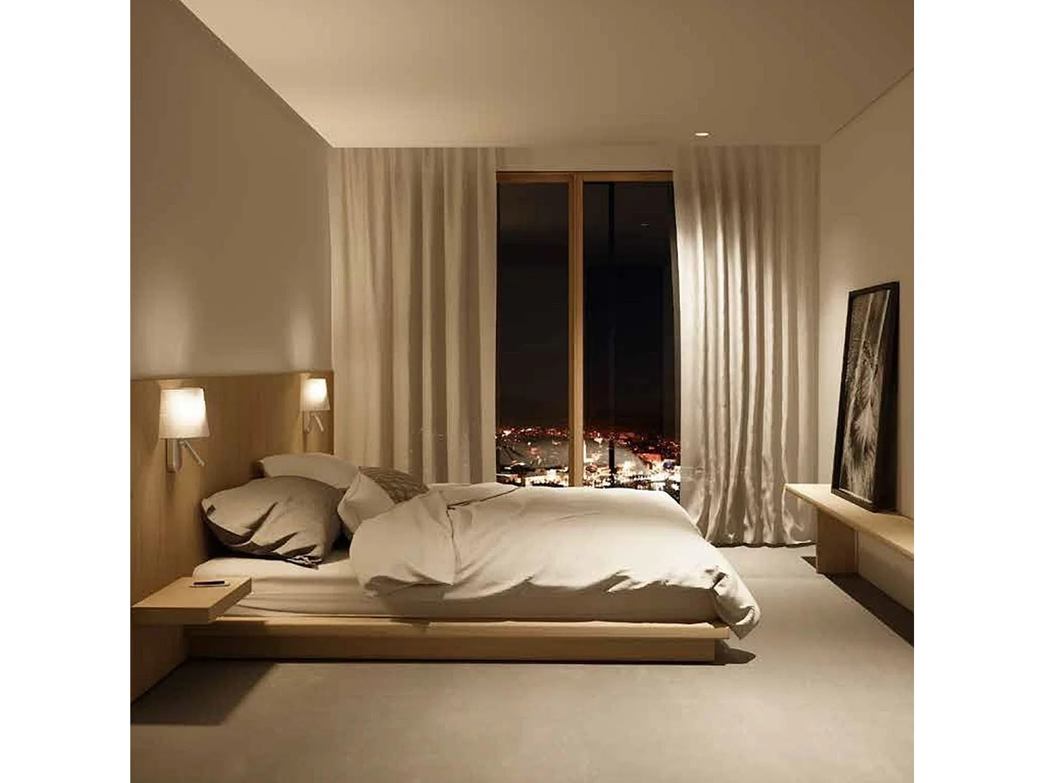 ÉCRAN | Applique intérieure pour éclairer frontalement | LED blanc chaud | Pour ampoule E27 | Couleur blanc et nickel satiné