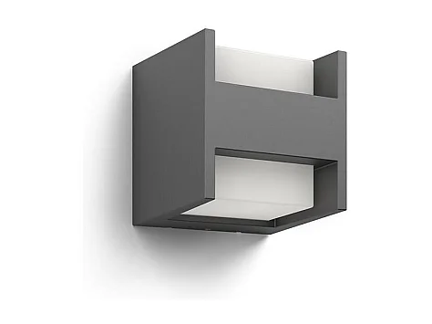 Applique Murale LED Extérieure  Arbour 2x4.5W Double Éclairage Anthracite