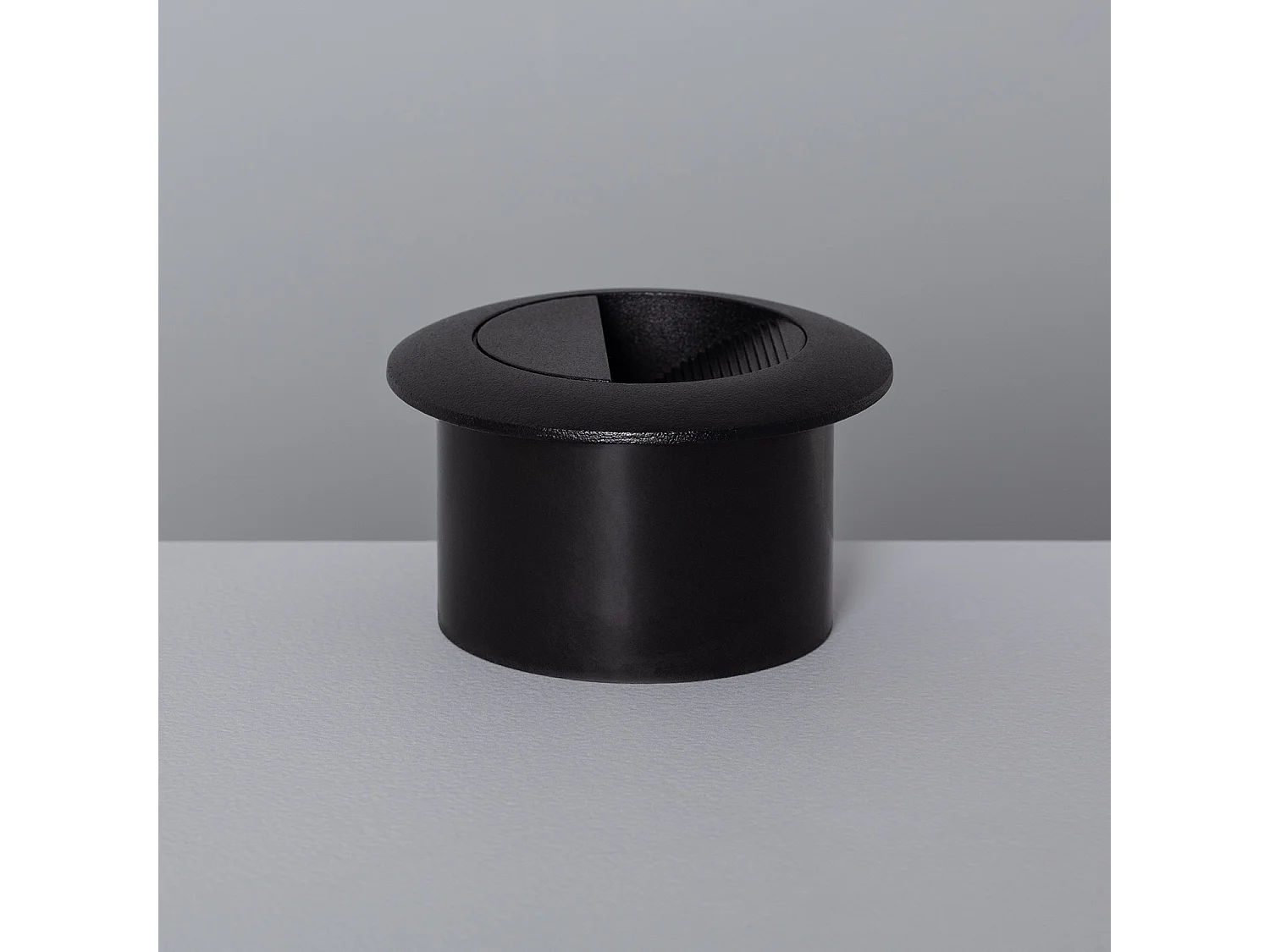 Baliza Exterior LED 3W Empotrable Pared Circular Negro Olite 2700K Blanco Cálido