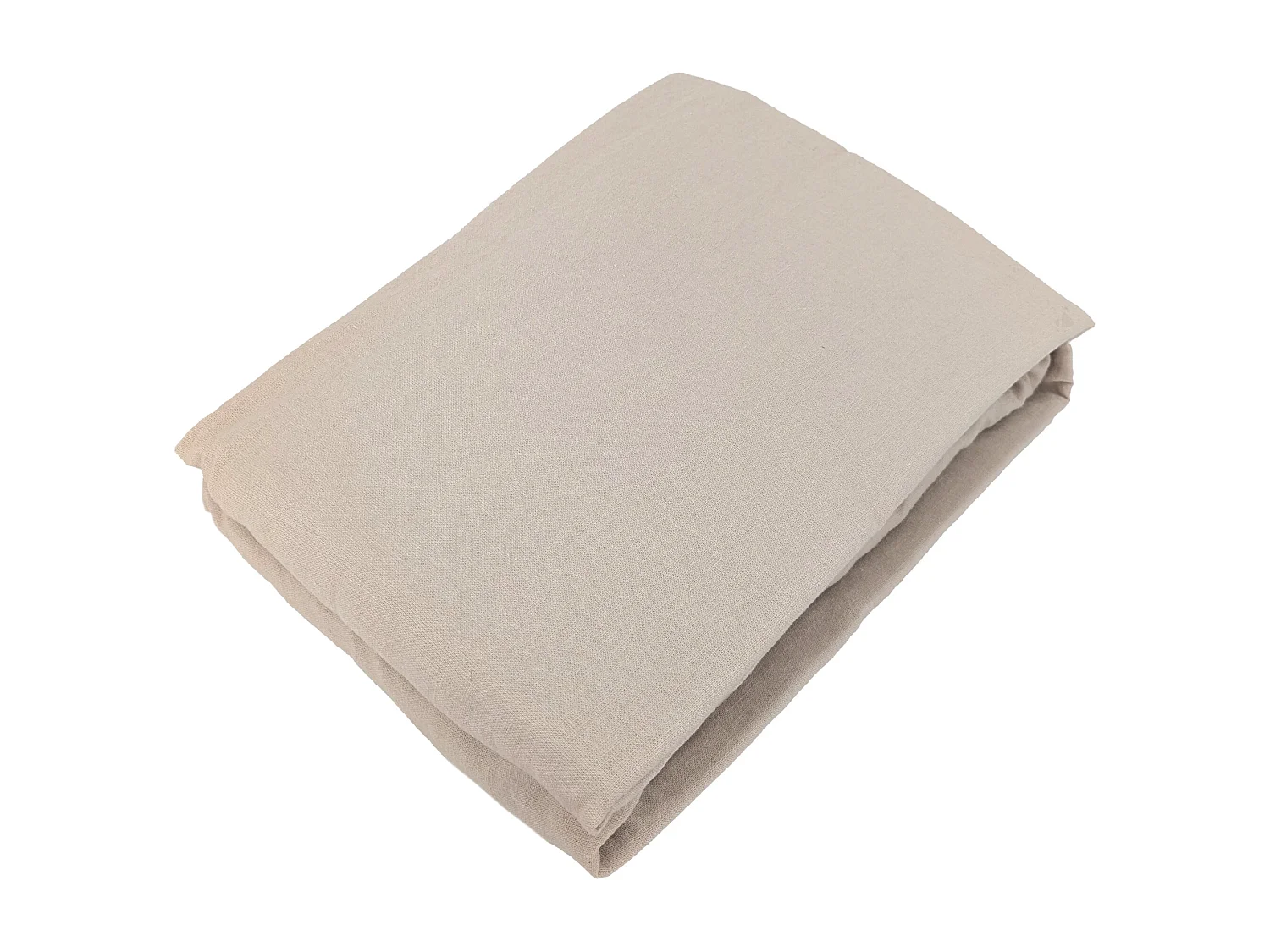 Drap housse 180x200 cm mousseline de coton OPERA beige ficelle