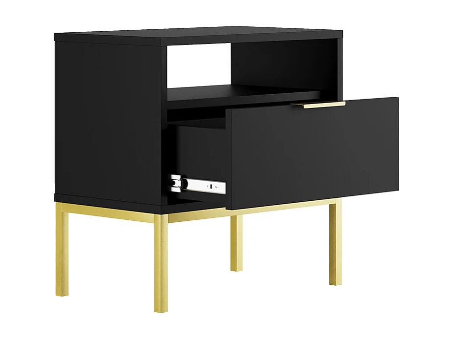 Table de chevet Seattle Noir