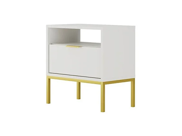 Table de chevet Seattle Blanc