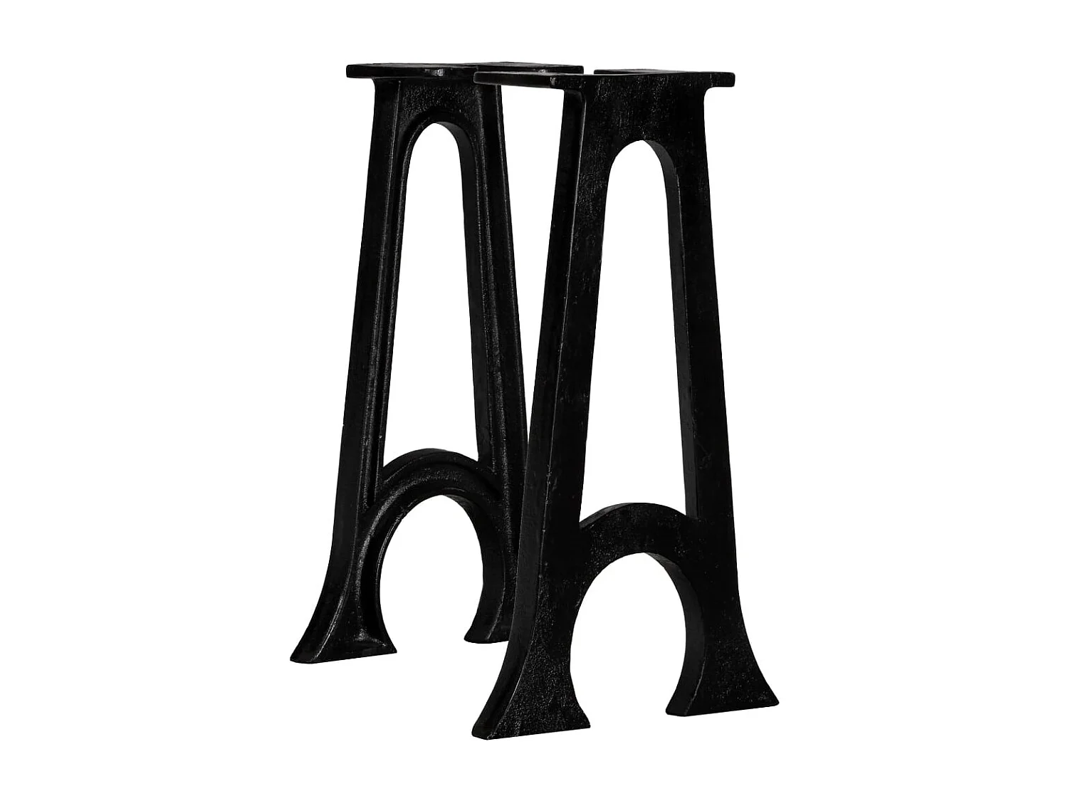 Pernas p/ banco 2 pcs estrutura em A arqueada ferro fundido