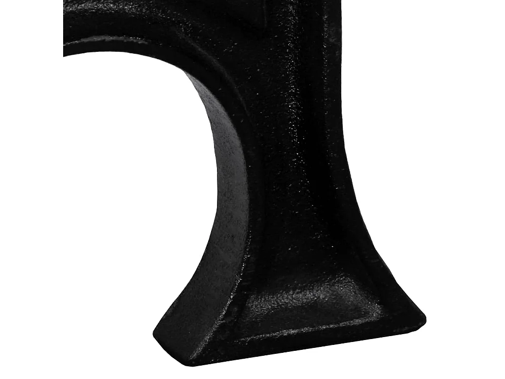 Gambe per Panca 2 pz con Base ad Arco a Forma di A in Ghisa