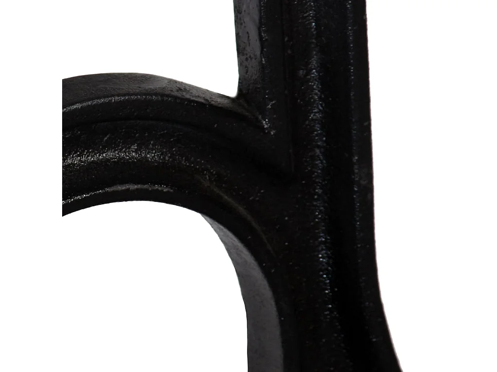 Gambe per Panca 2 pz con Base ad Arco a Forma di A in Ghisa