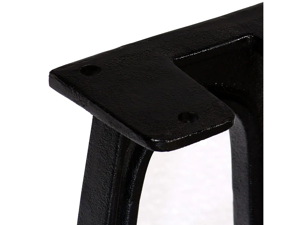 Gambe per Panca 2 pz con Base ad Arco a Forma di A in Ghisa