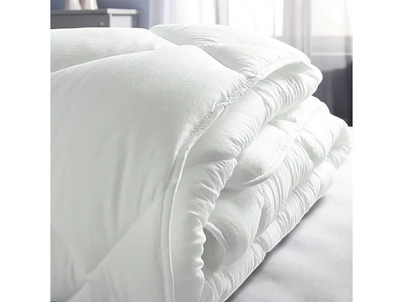 Piumino poliestere bianco 105x195 cm