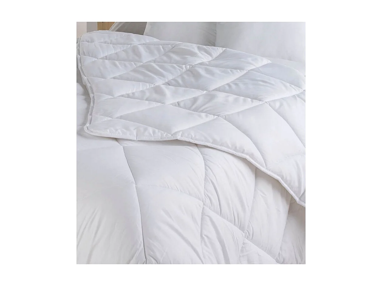 Piumino poliestere bianco 105x195 cm