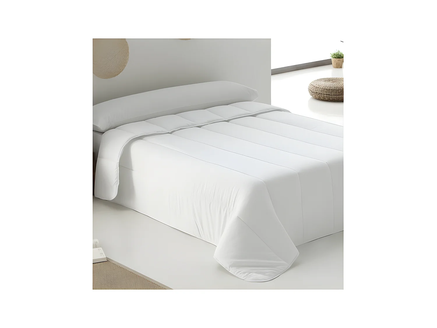 Rembourrage de couette en polyester blanc 150x220cm
