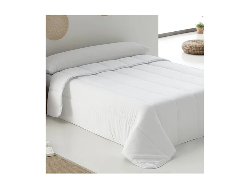 Enchimento de edredão de poliéster branco 150x220 cm