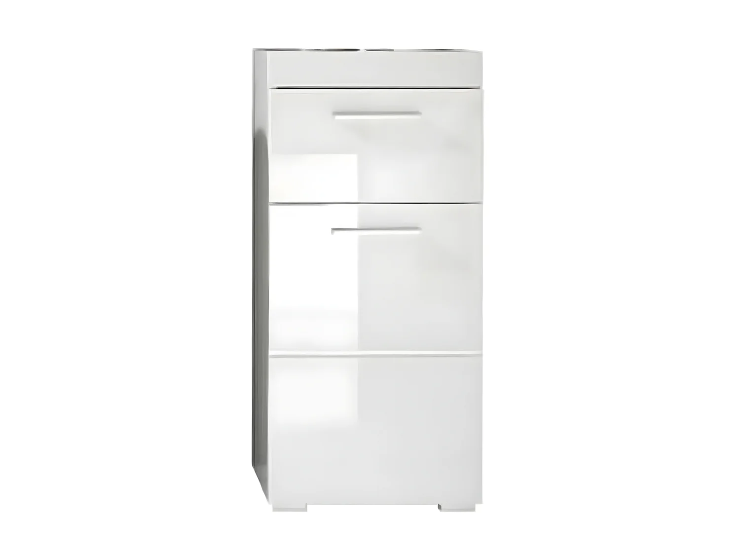 Armoire de sol de salle de bain Amanda Blanc