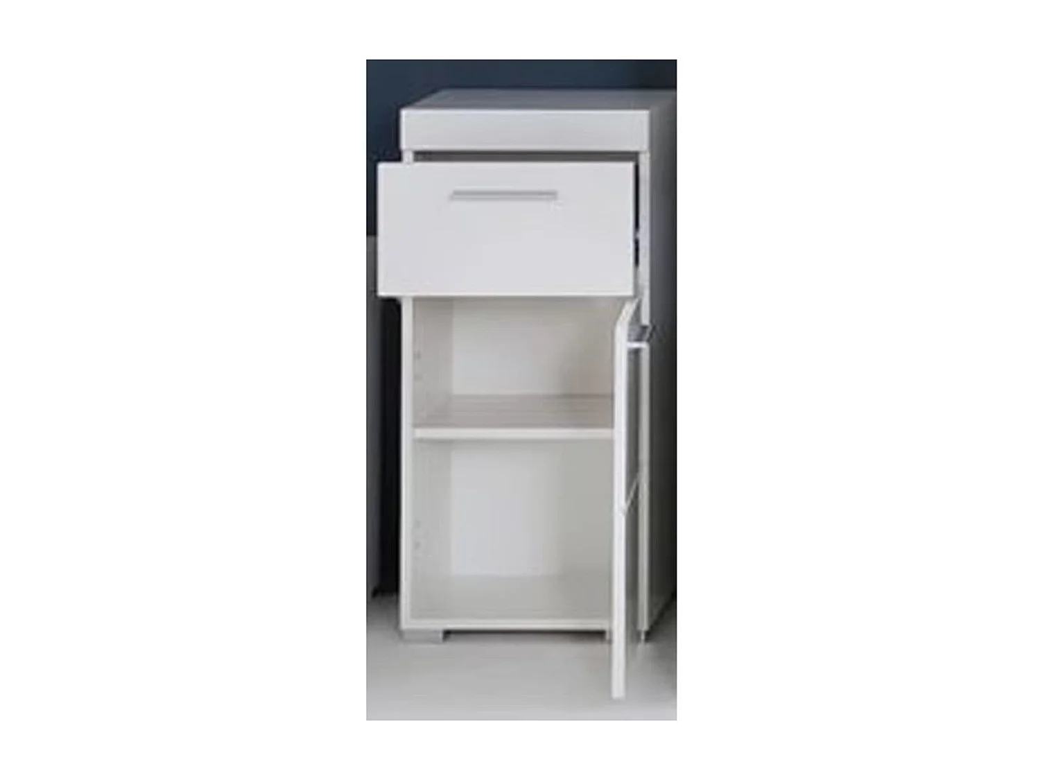 Armoire de sol de salle de bain Amanda Blanc