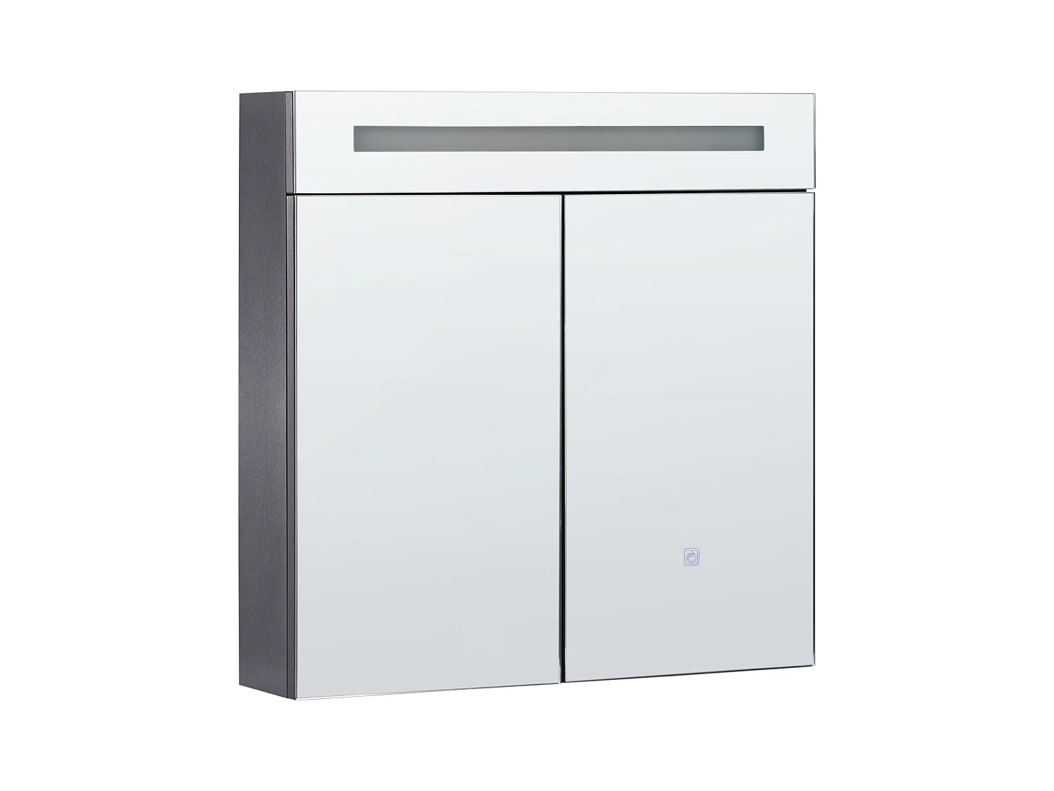 Armoire de toilette murale LED JARAMILLO 60 cm 60 cm Noir