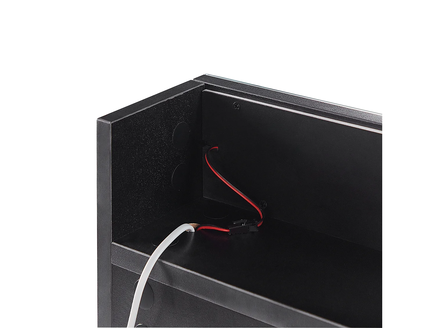 Armoire de toilette murale LED JARAMILLO 60 cm 60 cm Noir