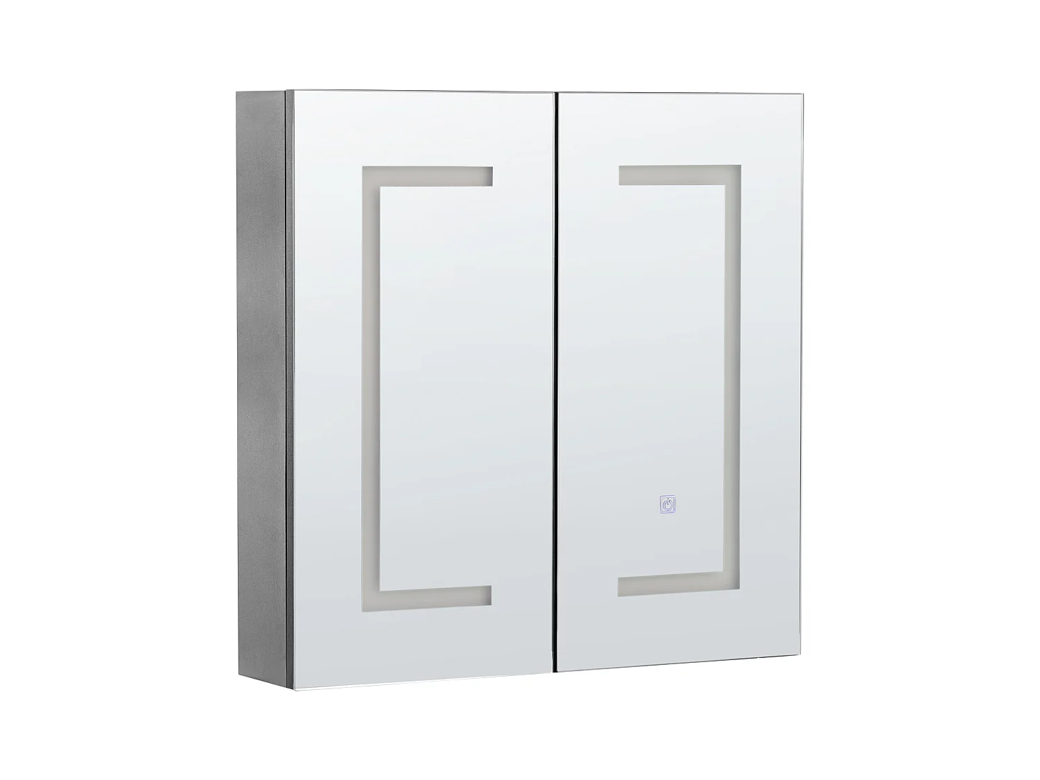 Armoire de toilette murale LED MAZARREDO 60 cm 60 cm Noir