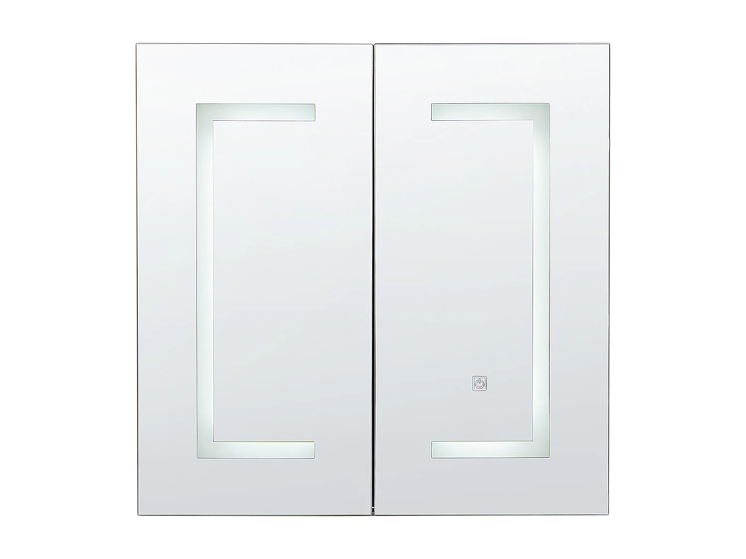 Armoire de toilette murale LED MAZARREDO 60 cm 60 cm Noir