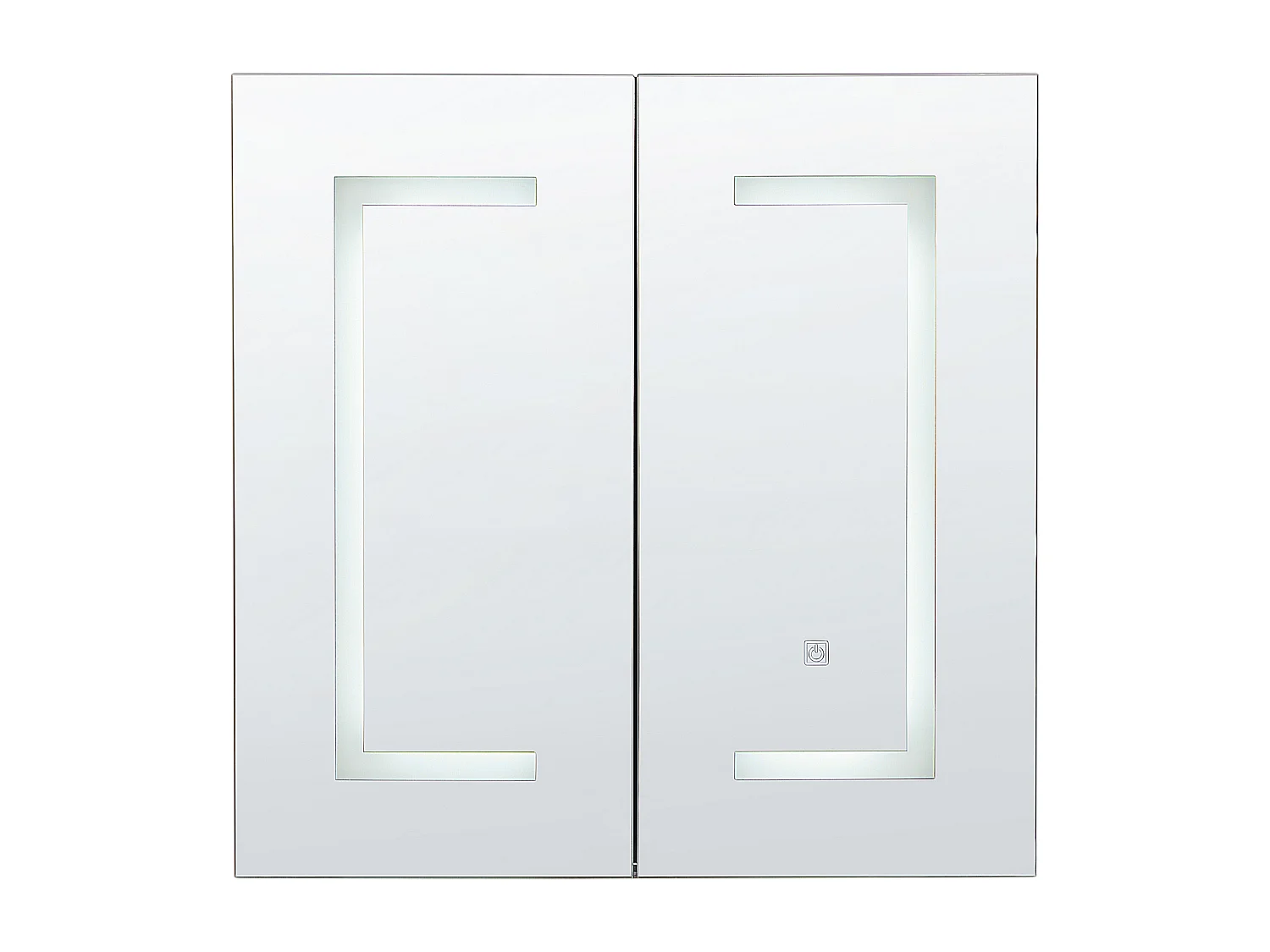 Armoire de toilette murale LED MAZARREDO 60 cm 60 cm Noir