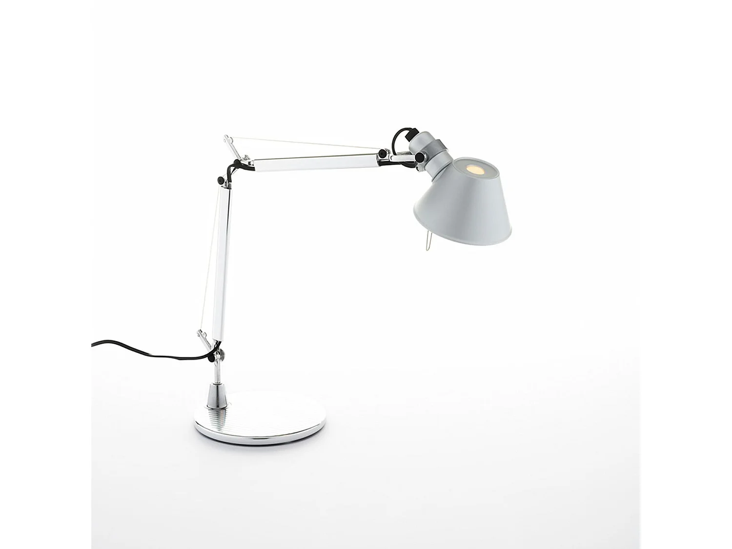 Lampe à Poser LED Tolomeo Micro ARTEMIDE Gris Blanc Chaud 2700K