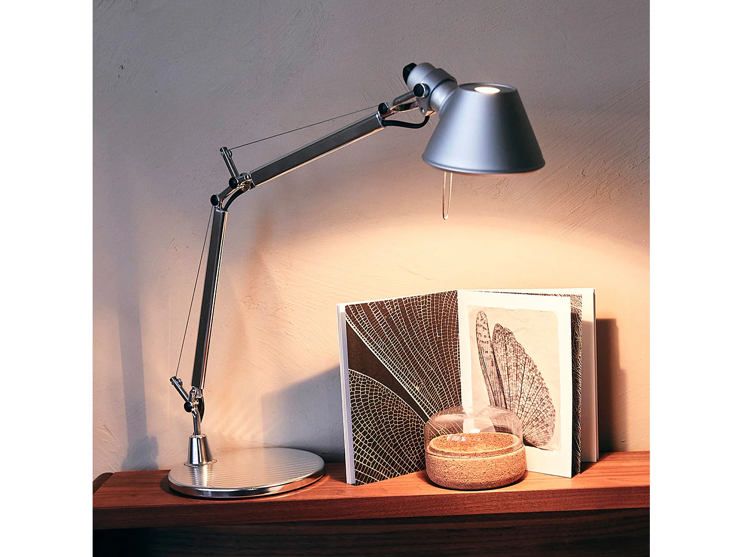 Lampe à Poser LED Tolomeo Micro ARTEMIDE Gris Blanc Chaud 2700K
