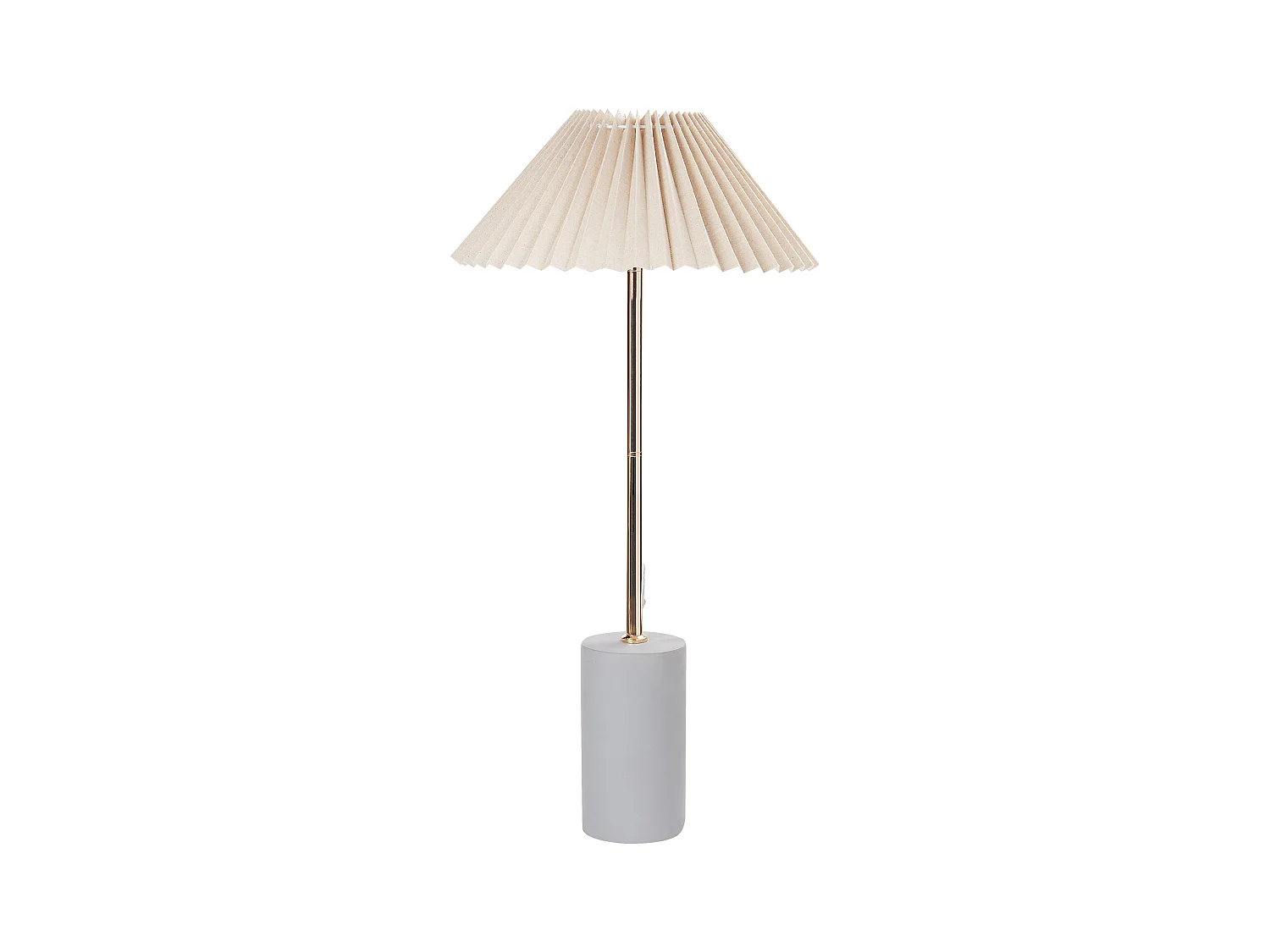 Lampe à poser BALUARTE Lin synthétique Beige