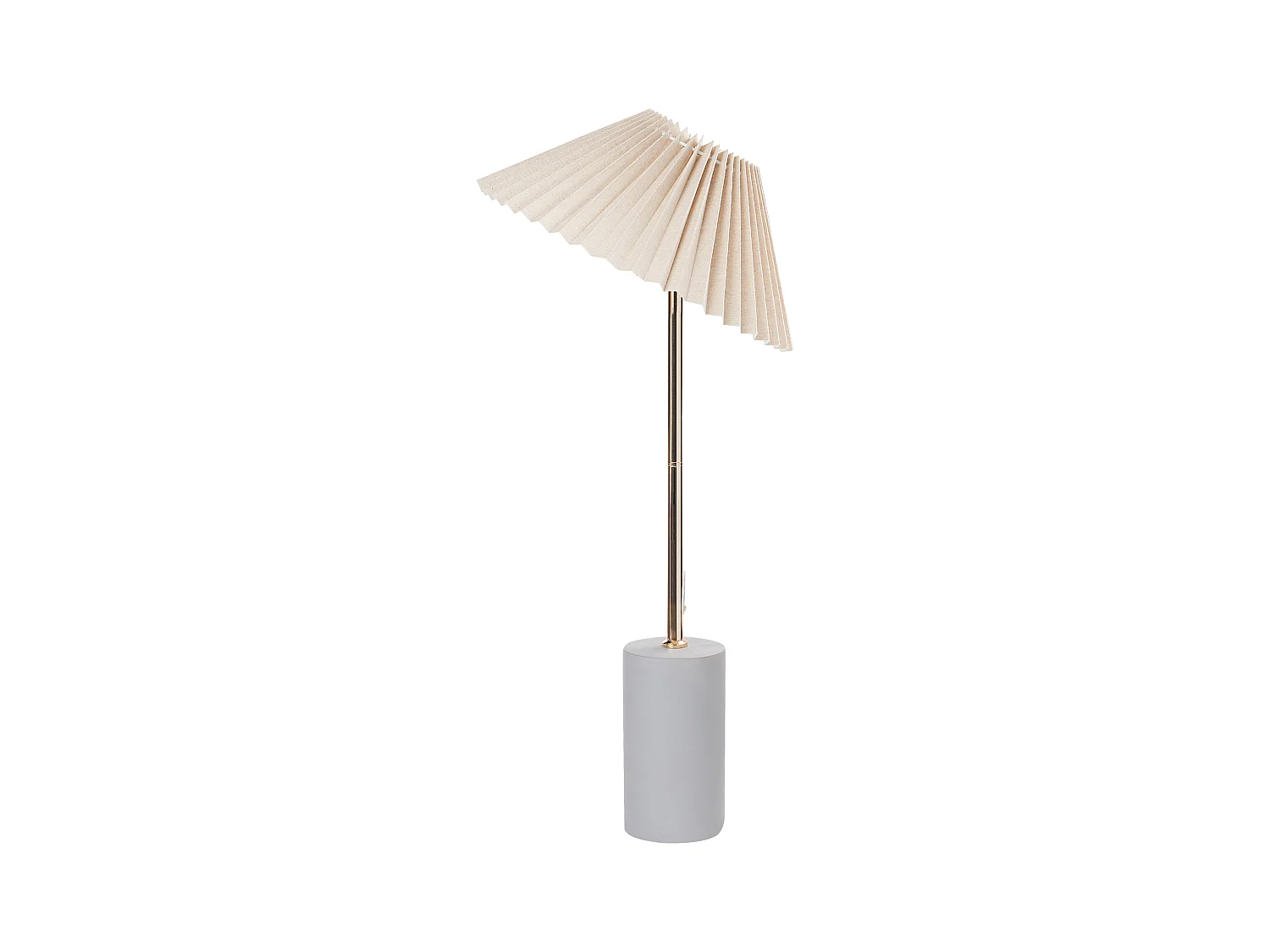 Lampe à poser BALUARTE Lin synthétique Beige