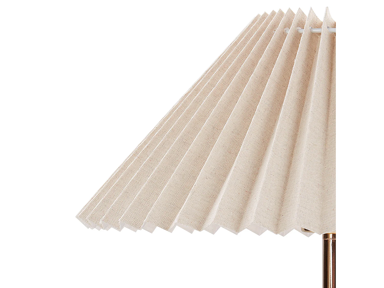 Tischleuchte BALUARTE Kunstleinen Beige