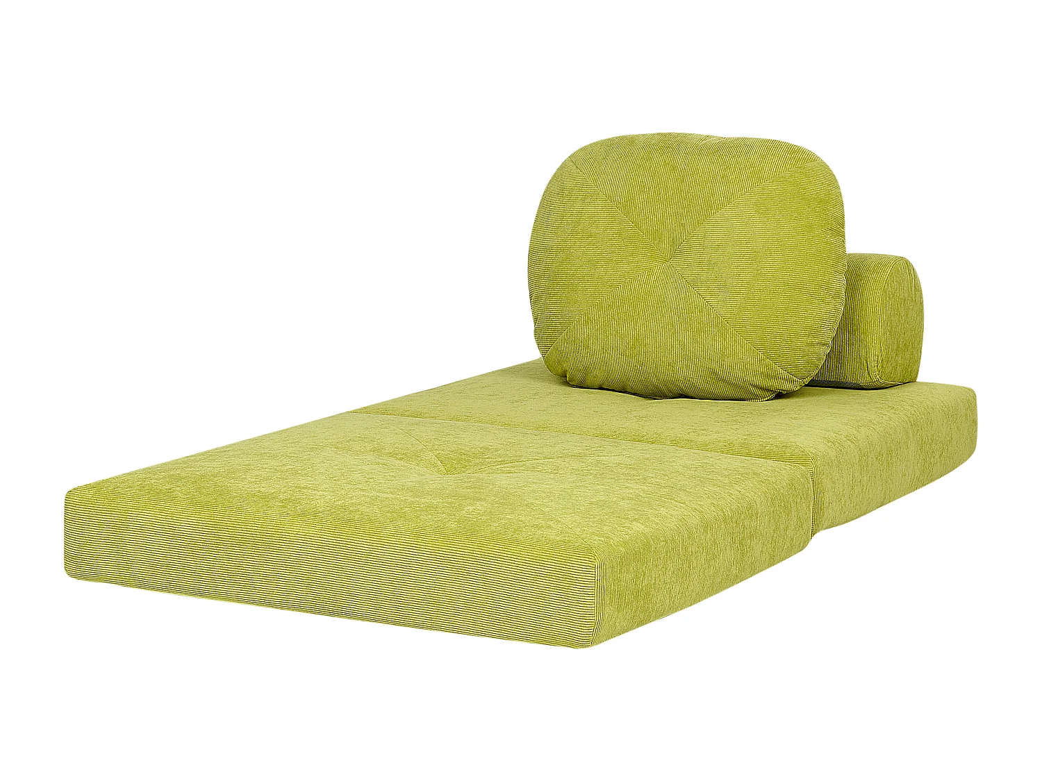 1-Sitzer Schlafsofa OLDEN Cord Hellgrün