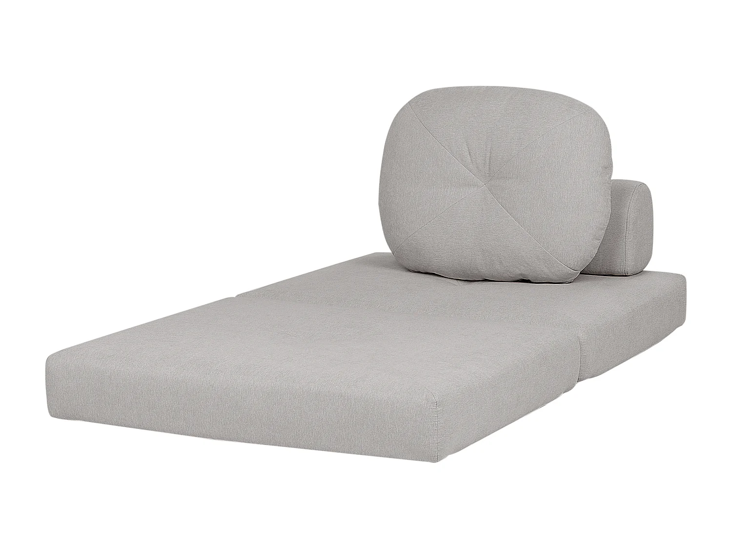 Fauteuil convertible OLDEN Tissu Gris clair