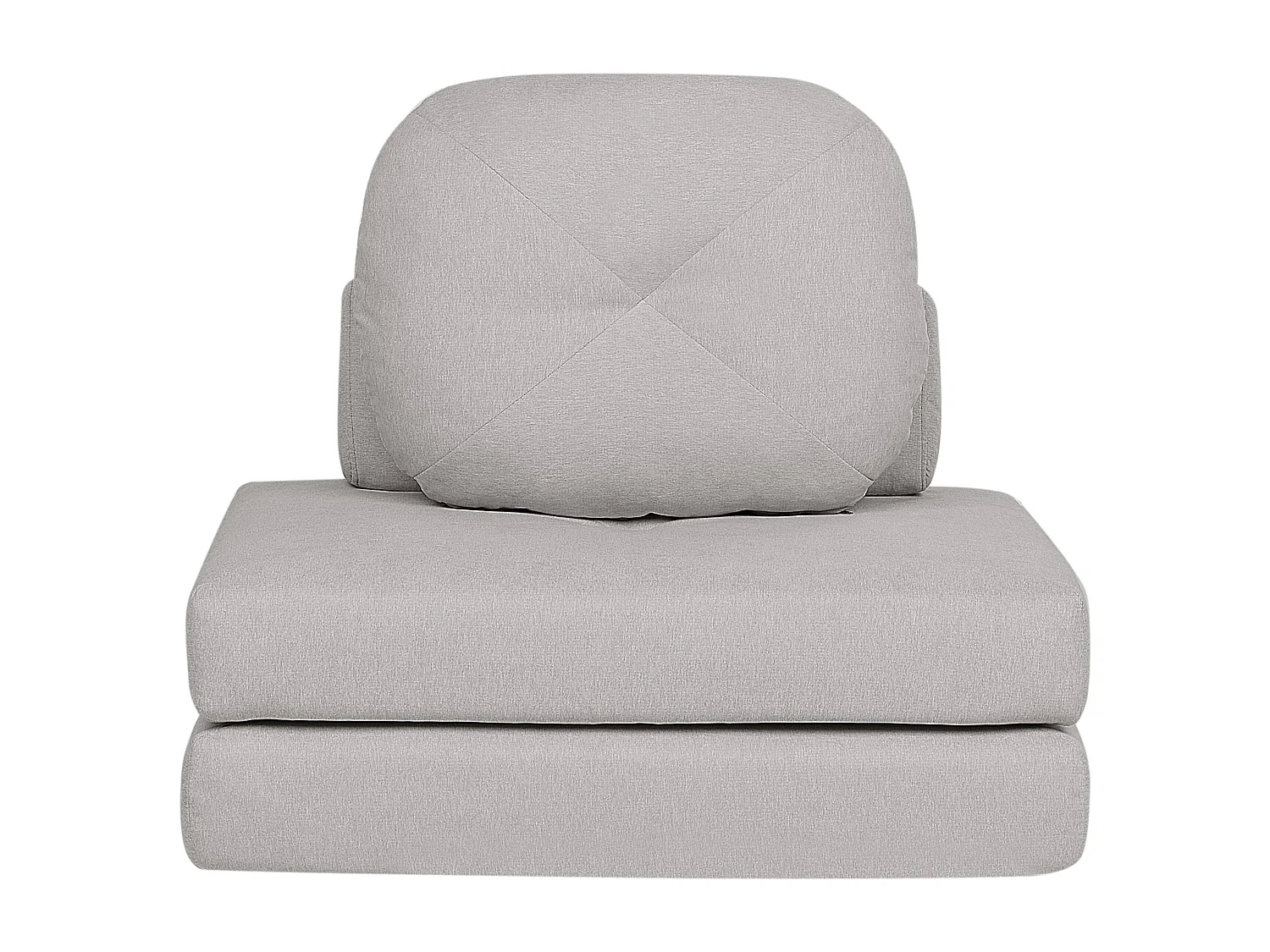 1-Sitzer Schlafsofa OLDEN Stoff Hellgrau